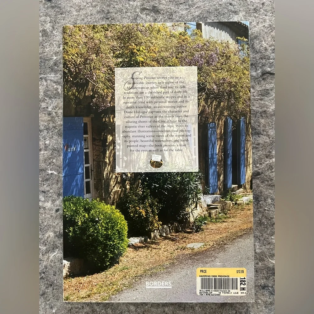 Savoring Provence, Cookbook from Williams Sonoma by Diane Holuigue